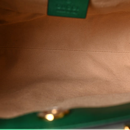 Gucci Wonka Grain Calfskin Small Diana Tote Bag Green Yellow Fluo 8 of 17