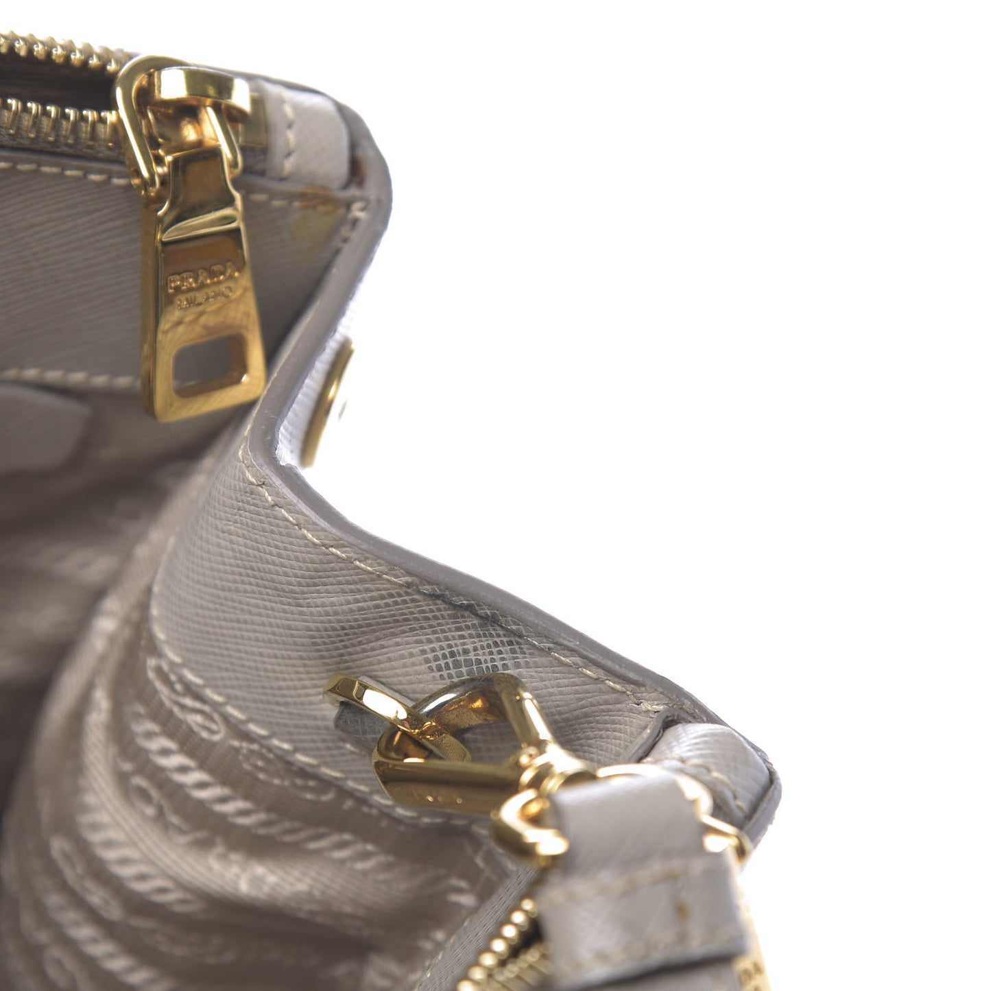 Saffiano Medium Galleria Double Zip Tote Pomice