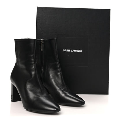 Saint Laurent Nappa Vendome Loulou Ankle Zip Boot 39.5 Black 9 of 9