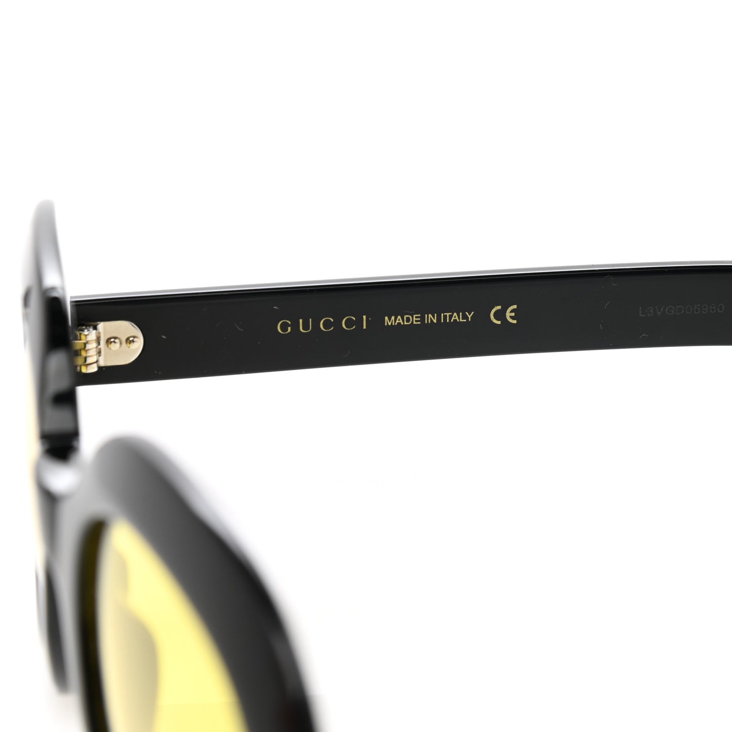 Acetate Round Sunglasses GG0497S Black