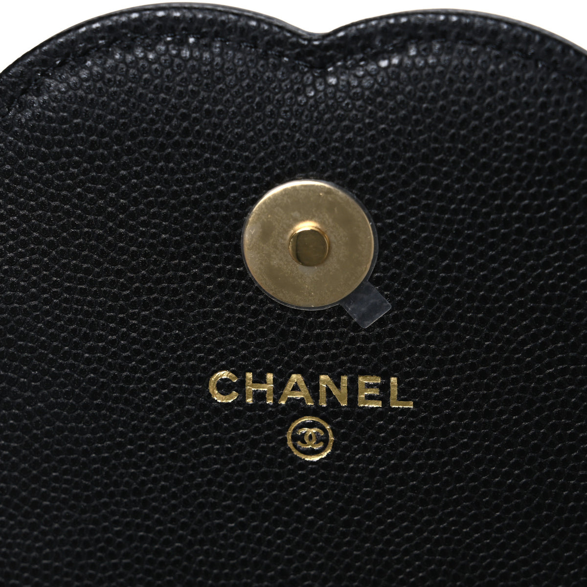 Shiny Caviar Lambskin Quilted CC Neo Filigree Wallet on Chain WOC Black