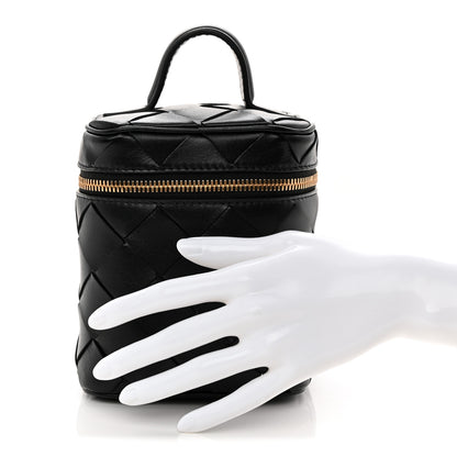Bottega Veneta Nappa Intrecciato North South Vanity Case Black 2 of 8