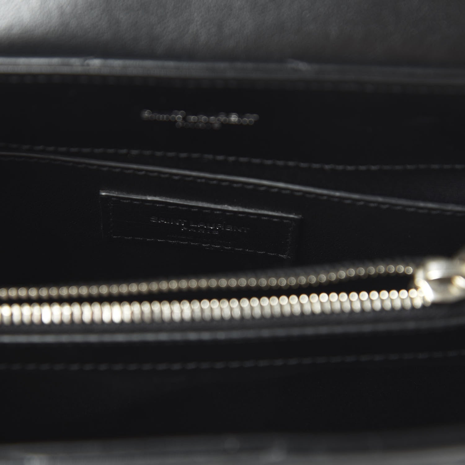 Saint Laurent Calfskin Y Quilted Monogram Small Loulou Chain Satchel Black 8 of 9