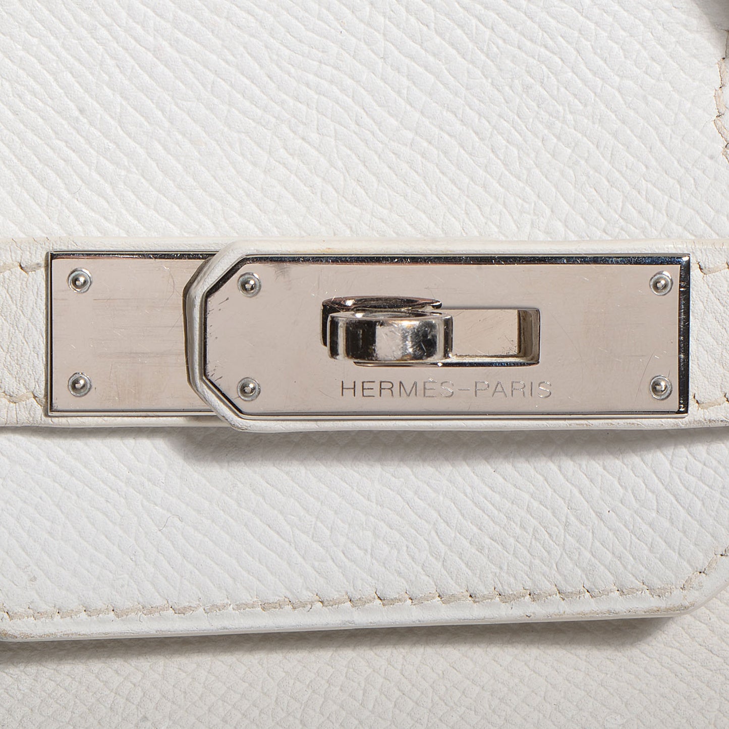 Epsom Birkin 35 White
