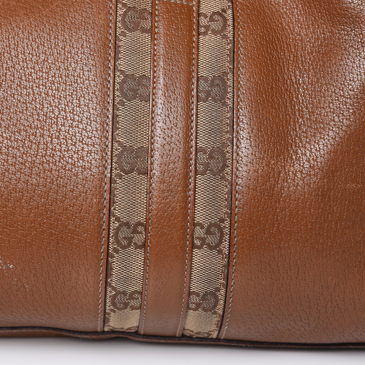 Gucci Calfskin Monogram Medium Bardot Brown 20 of 22