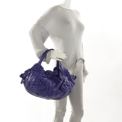 Valentino Garavani Nappa Ruffle Idylle Tote Violet 2 of 8