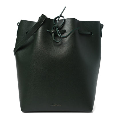 Mansur Gavriel Saffiano Bucket Bag Moss 1 of 11