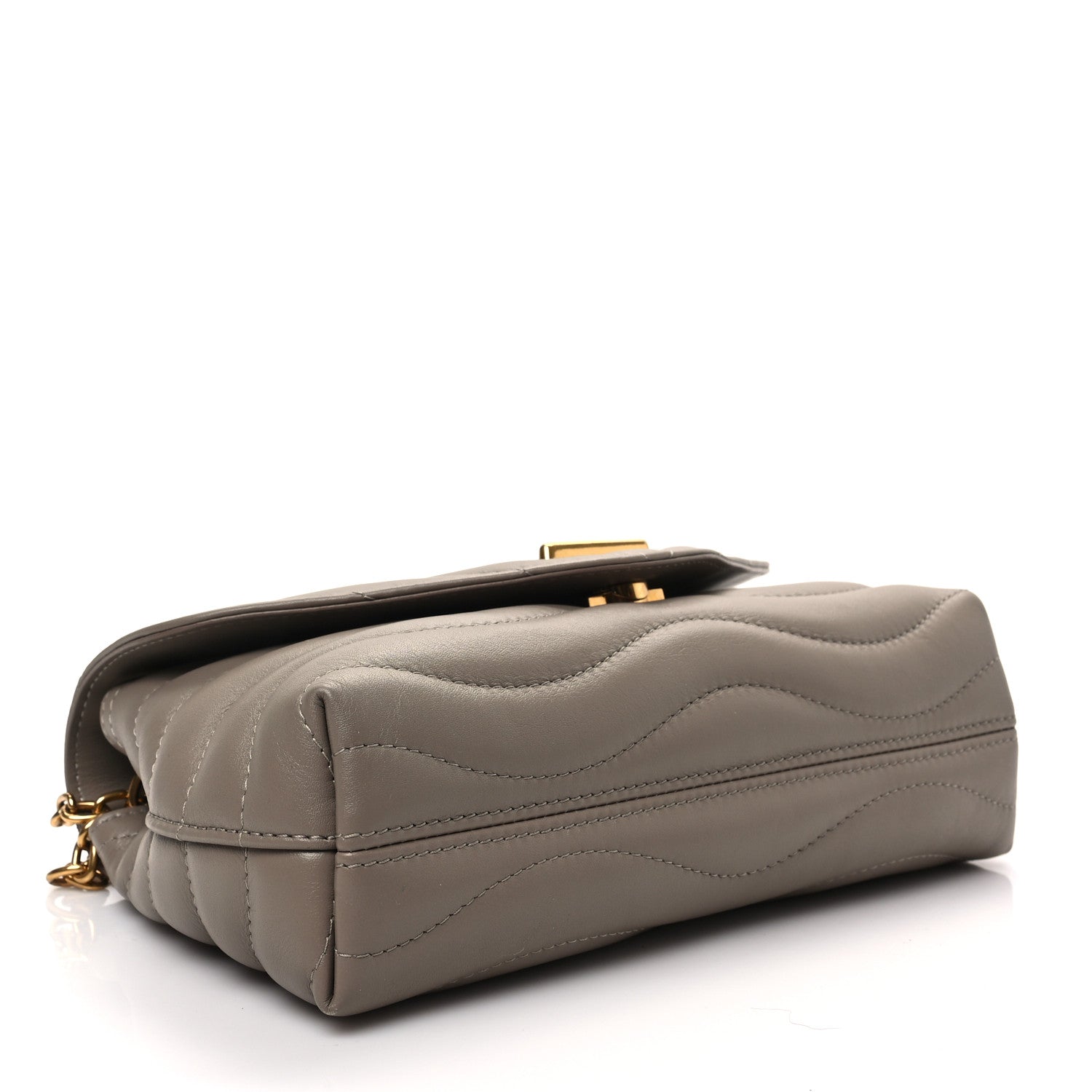 Louis Vuitton Calfskin LV New Wave Chain Bag Taupe 4 of 8