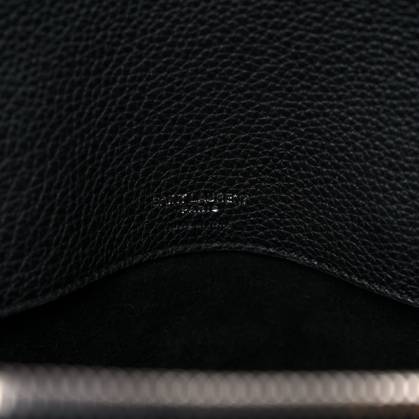Grained Calfskin Medium Souple Sac De Jour Black