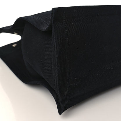 Saint Laurent Linen Calfskin Rive Gauche Tote Black 8 of 10