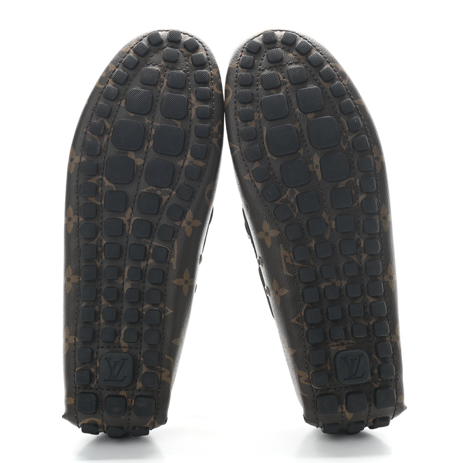 Louis Vuitton Monogram Mens Arizona Car Shoe Moccasin Loafers 8 5 of 9