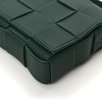 Bottega Veneta Grained Calfskin Maxi Intrecciato Cassette Crossbody Bag Raintree Green 11 of 11