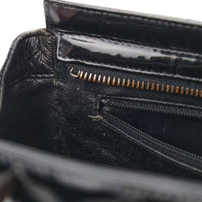 Chanel Patent Quilted CC Shoulder Bag Black 15 of 21