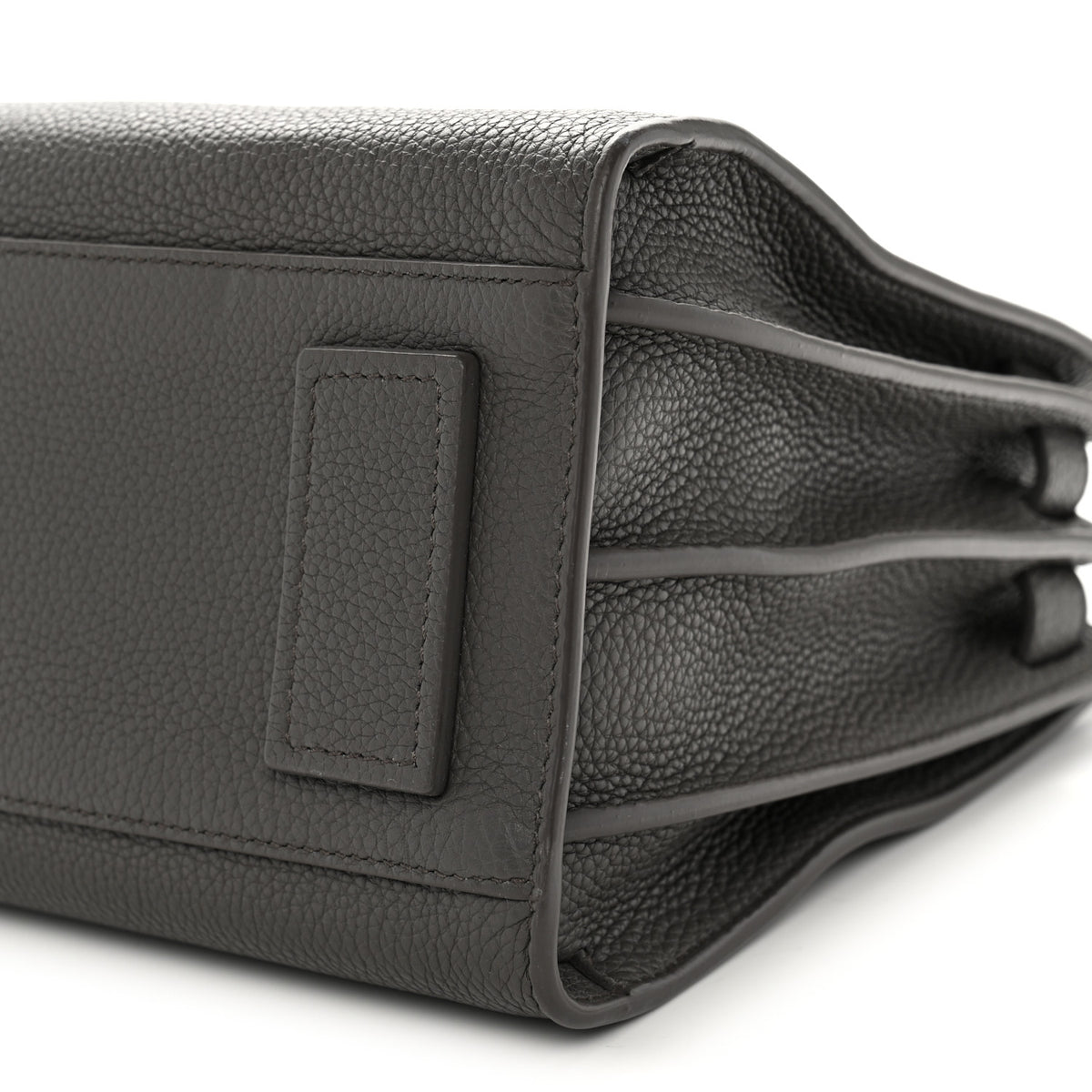 Grained Calfskin Baby Supple Sac De Jour Fog