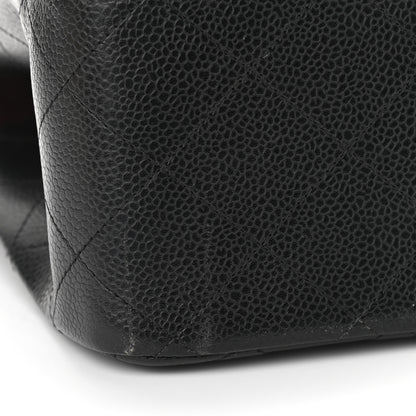 Chanel Caviar Quilted Jumbo Double Flap Black 9 of 14