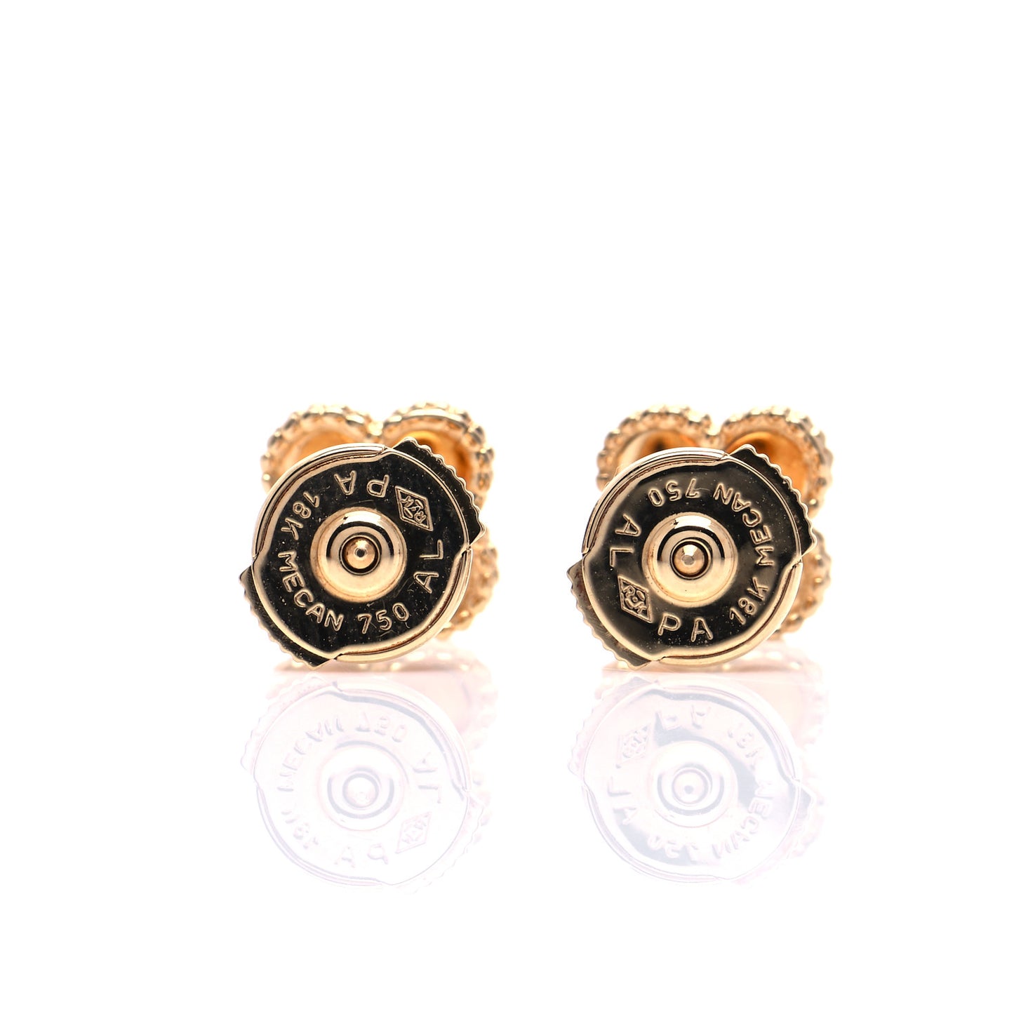 18K Yellow Gold Mother of Pearl Sweet Alhambra Earrings