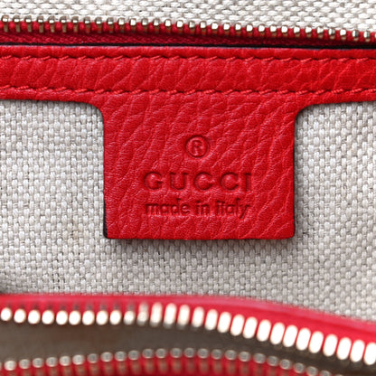 Gucci Monogram Medium Diana Bamboo Top Handle Tote Red 5 of 10