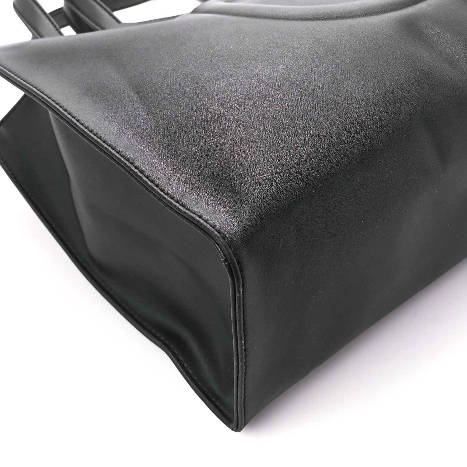 Telfar Vegan Leather Medium Shopping Bag Black 10 of 11