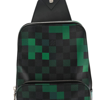 Louis Vuitton Damier Graphite Pixel Avenue Sling Backpack Vert 15 of 19