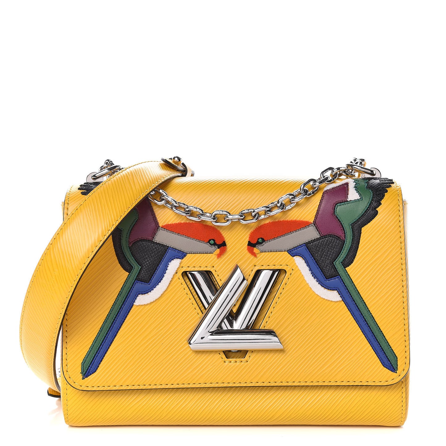Epi Early Bird Twist Shoulder Bag MM Jonquille