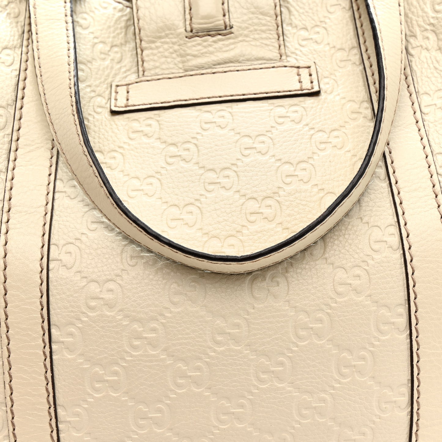 Guccissima Large New Ladies Hobo Off White
