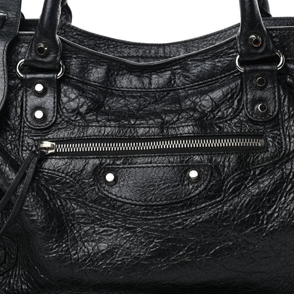 Balenciaga Agneau Classic Silver Hardware City Black 11 of 11