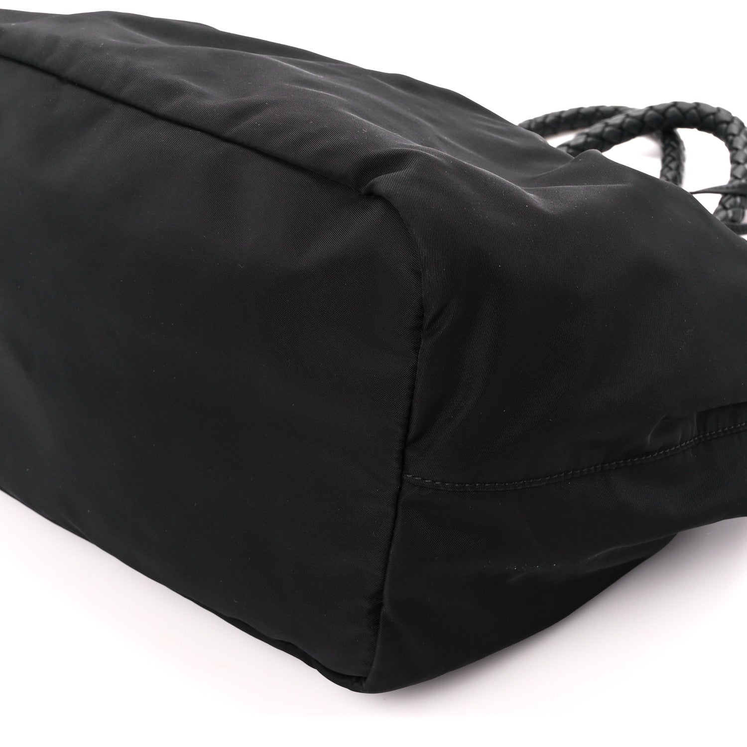 Prada Tessuto Nylon Bow Shoulder Bag Black 11 of 11