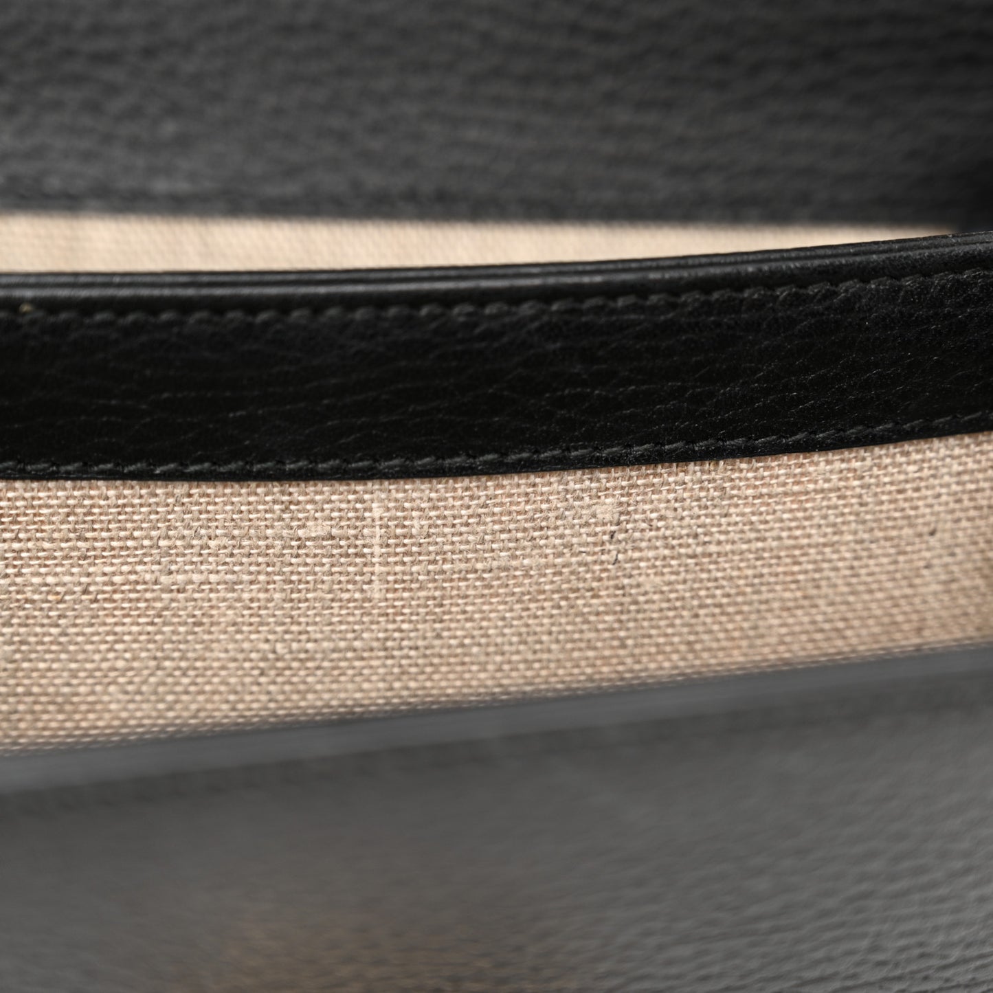 Dollar Calfskin Small Interlocking G Shoulder Bag Black