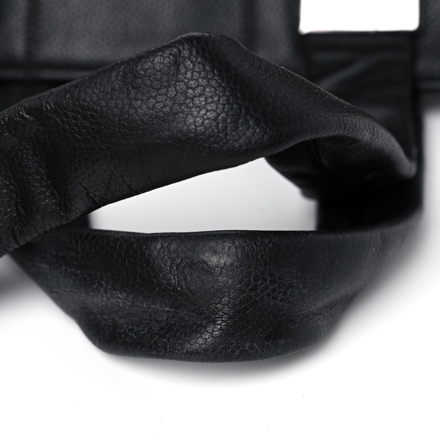 Caviar Square Stitched Tote Black