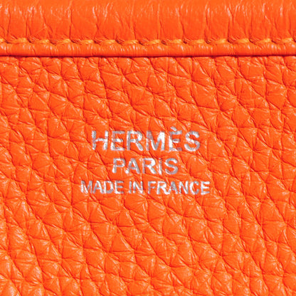 Hermes Taurillon Clemence Evelyne III GM Orange 2 of 14