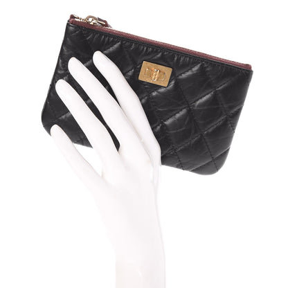 Chanel Aged Calfskin Quilted Small Reissue Cosmetic Case Black 2 of 8