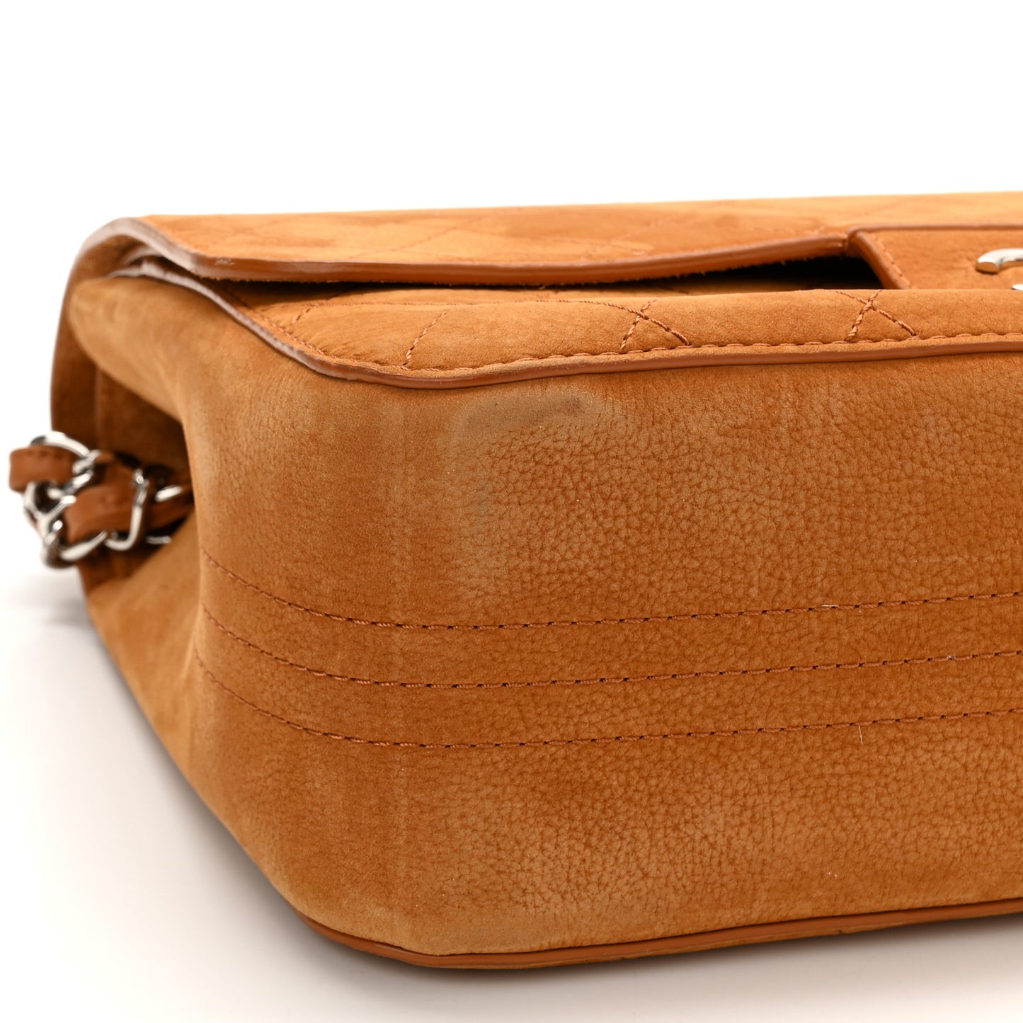 Nubuck Bull Jumbo Double Flap Camel