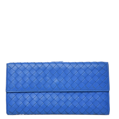 Bottega Veneta Nappa Intrecciato Continental Wallet Signal Blue 1 of 11