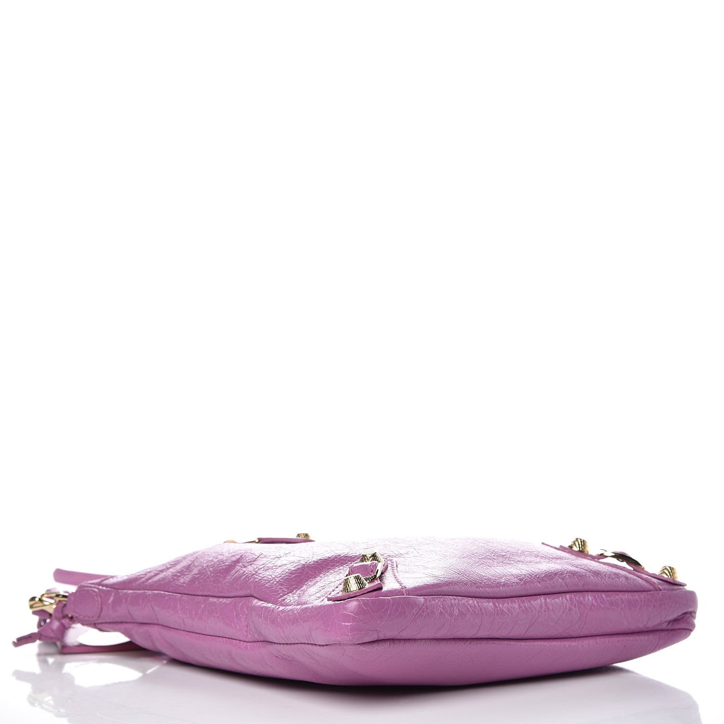 Agneau Giant 12 Gold Hardware Flat Crossbody Rose Berlingot