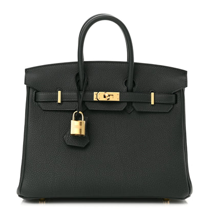 Hermes Togo Birkin 25 Vert Fonce 1 of 10