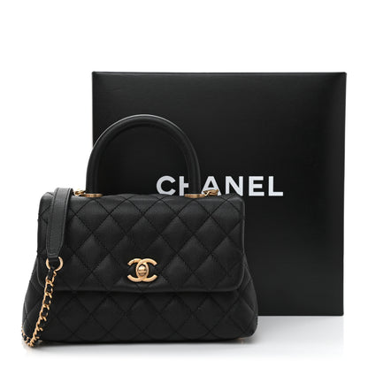 Chanel Caviar Quilted Mini Coco Handle Flap Black 8 of 8