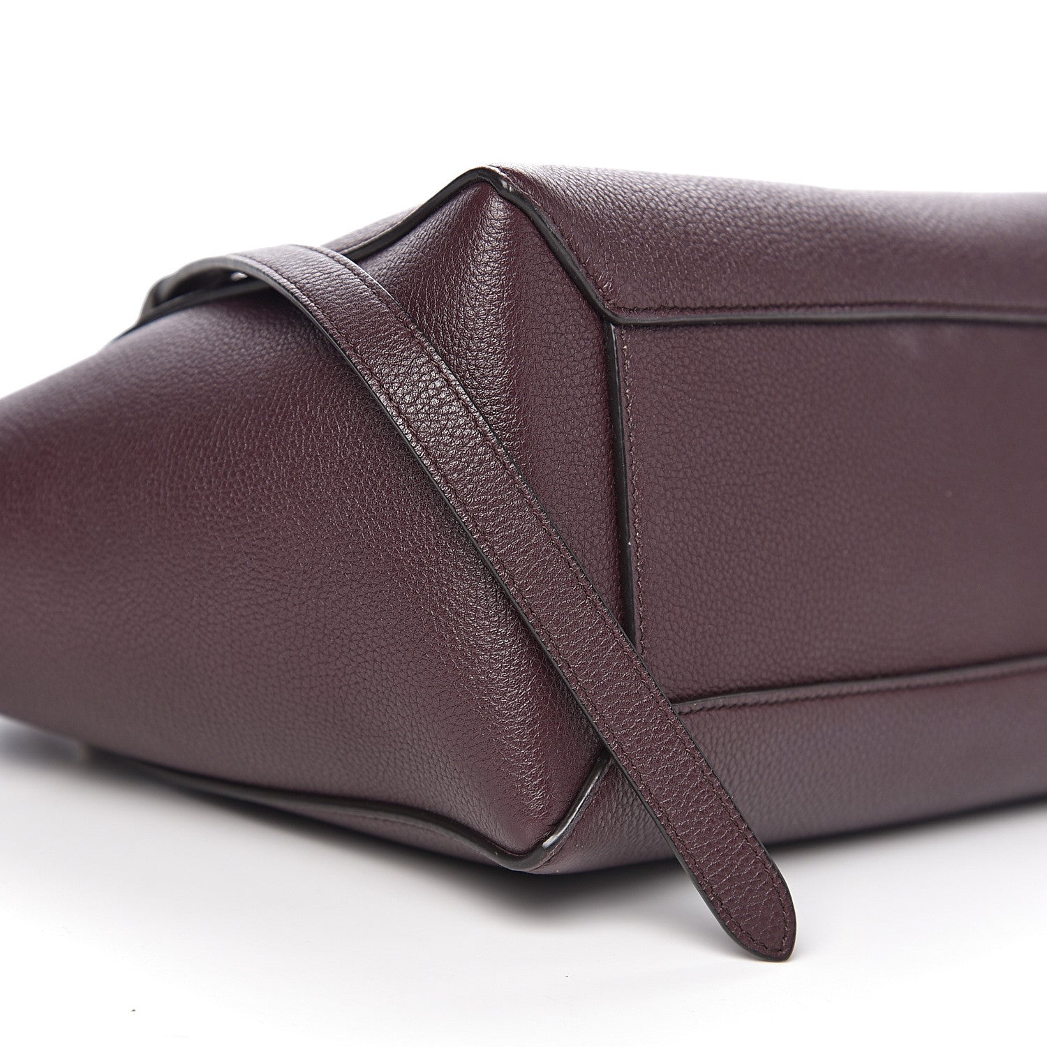 Celine Grained Calfskin Micro Belt Bag Burgundy 7 of 10