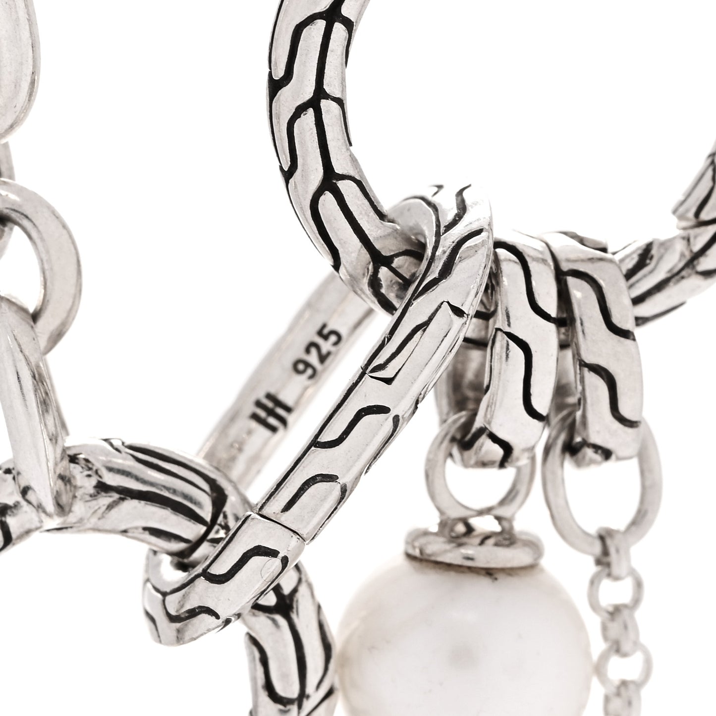 Sterling Silver 14K 18K Yellow Gold Cultured Pearl Moon Door Keyring Necklace