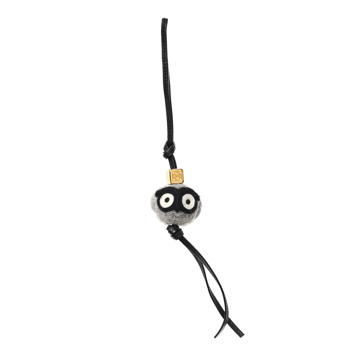 Loewe Felt Calfskin Baby Owl Bag Charm Grey 1 of 5