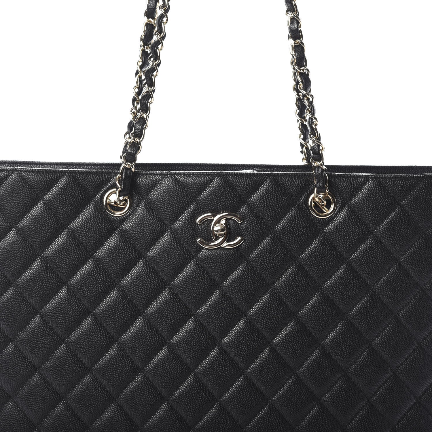 Chanel Caviar Quilted Large Shopping Tote Black 8 of 10