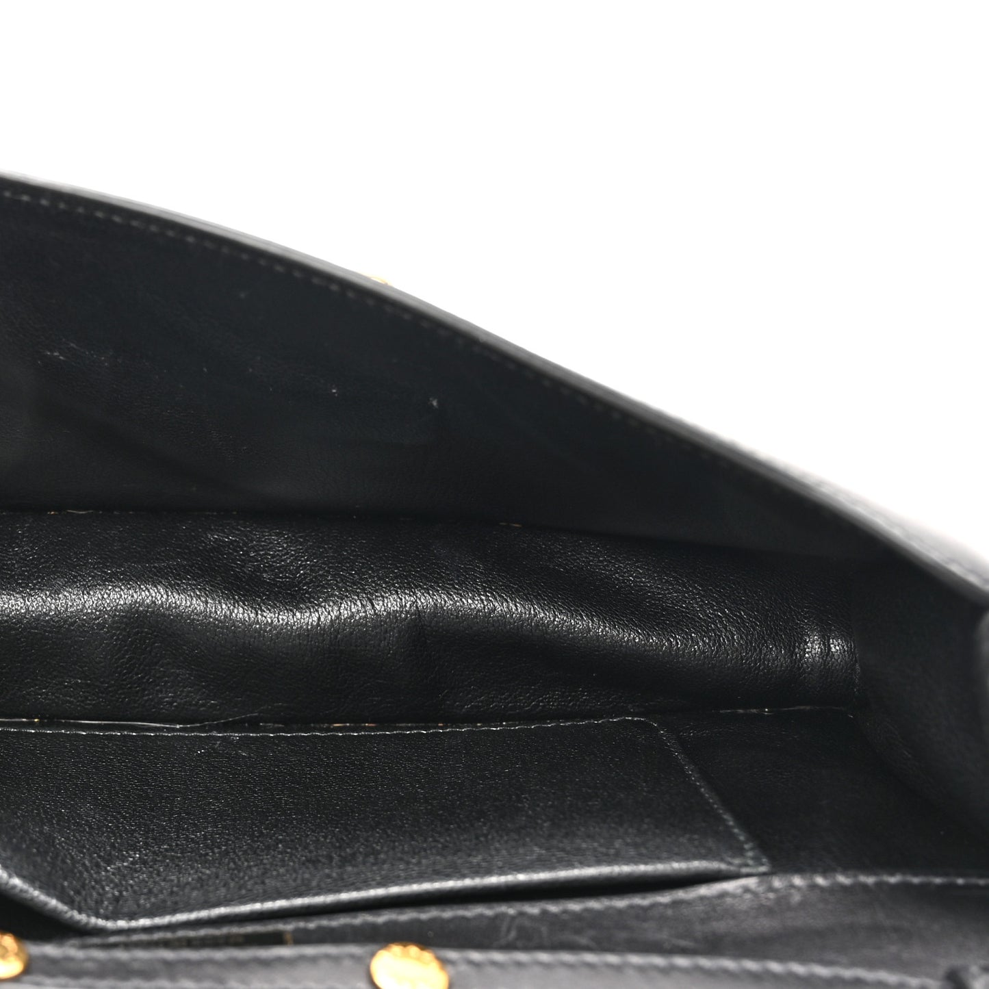 City Calfskin Saffiano Cahier Pochette Black