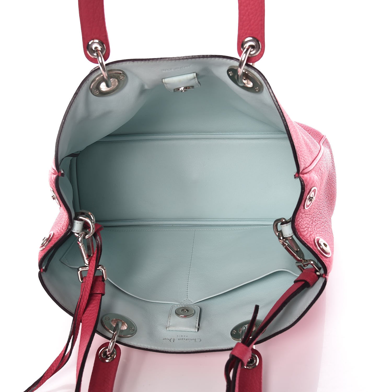 Christian Dior Calfskin Medium Diorissimo Bag Toxic Purple 6 of 10