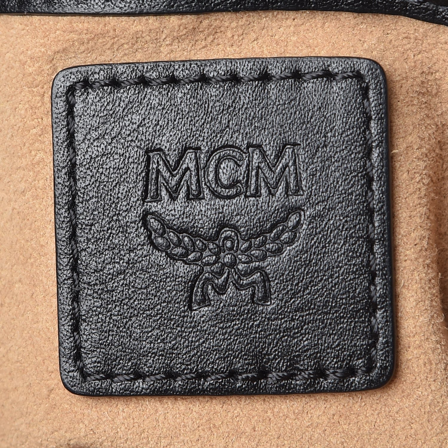 MCM Metallic Visetos Camera Crossbody Bag Gold 7 of 9