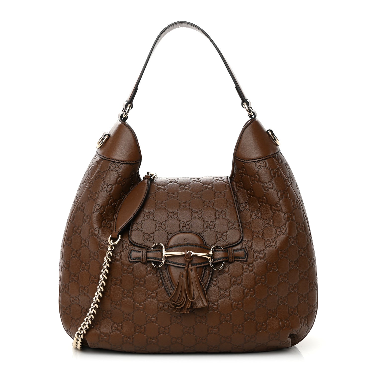 Gucci Guccissima Medium Emily Hobo Brown 1 of 18