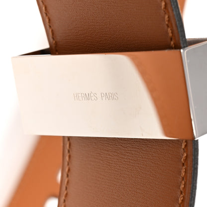 Hermes Taurillon Gaucho Collier De Chien CDC Belt 85 Muscade 5 of 8