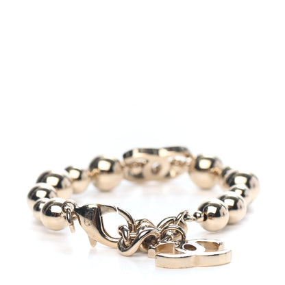 Chanel Metal Beaded CC Bracelet Gold 2 of 3