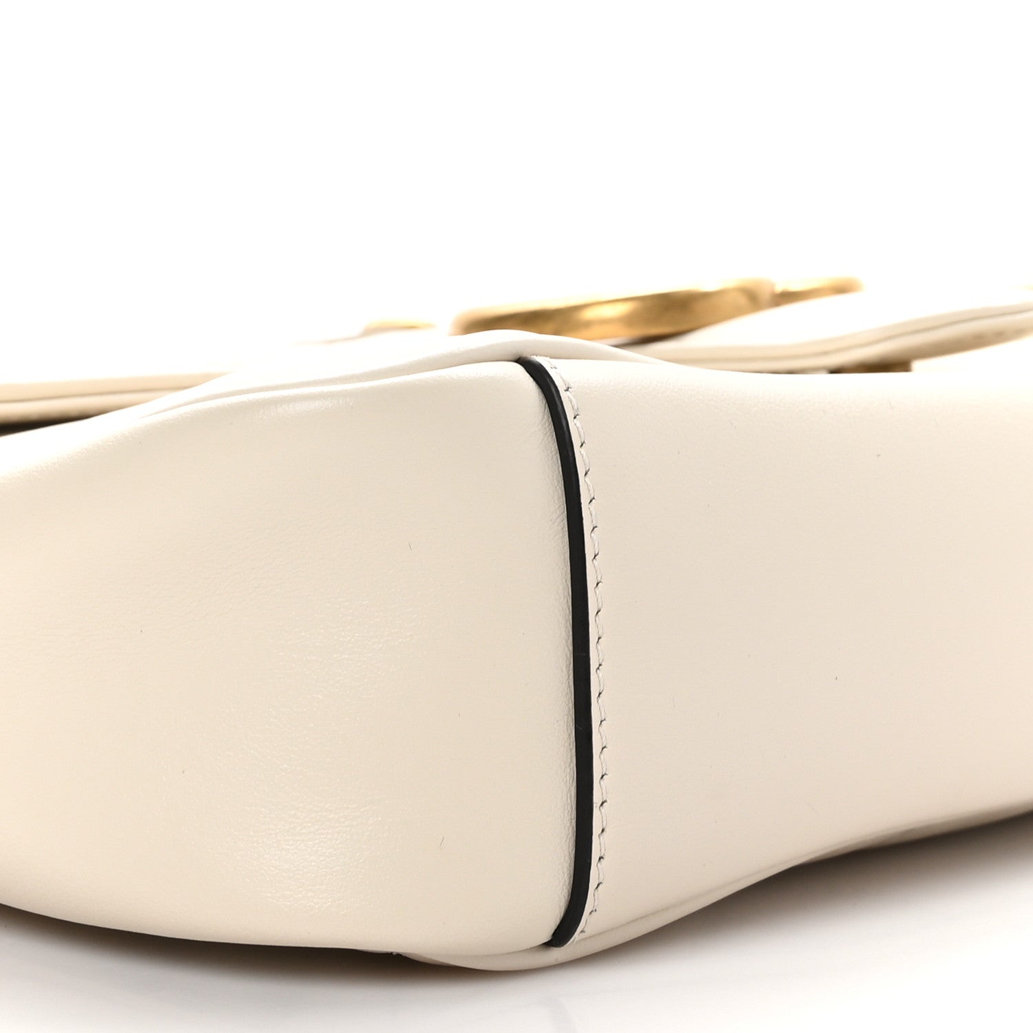Gucci Calfskin Matelasse Small GG Marmont Shoulder Bag White 9 of 10