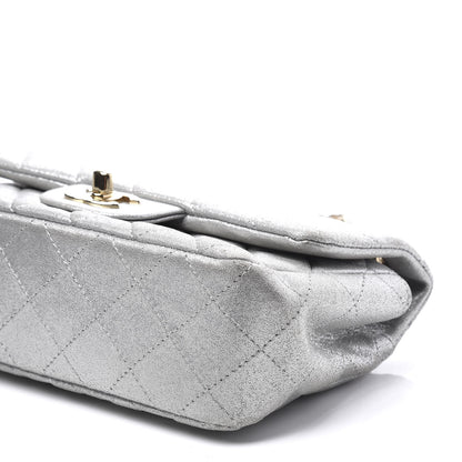 Chanel Iridescent Calfskin Quilted Mini Rectangular Flap Silver 8 of 9