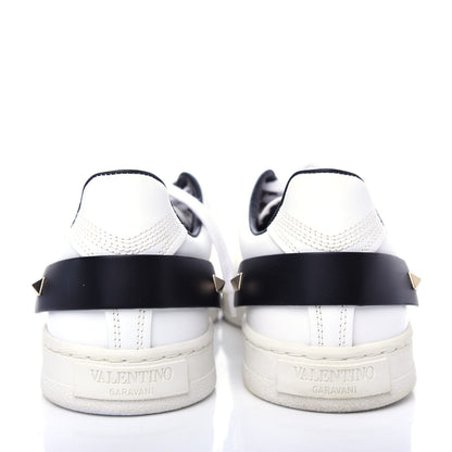 Valentino Garavani Calfskin Womens Backnet Sneakers 37.5 White Black 7 of 10