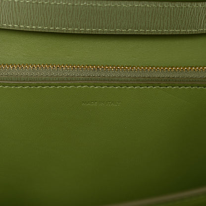 Celine Liege Calfskin Medium Classic Box Flap Bag Army Green 7 of 11